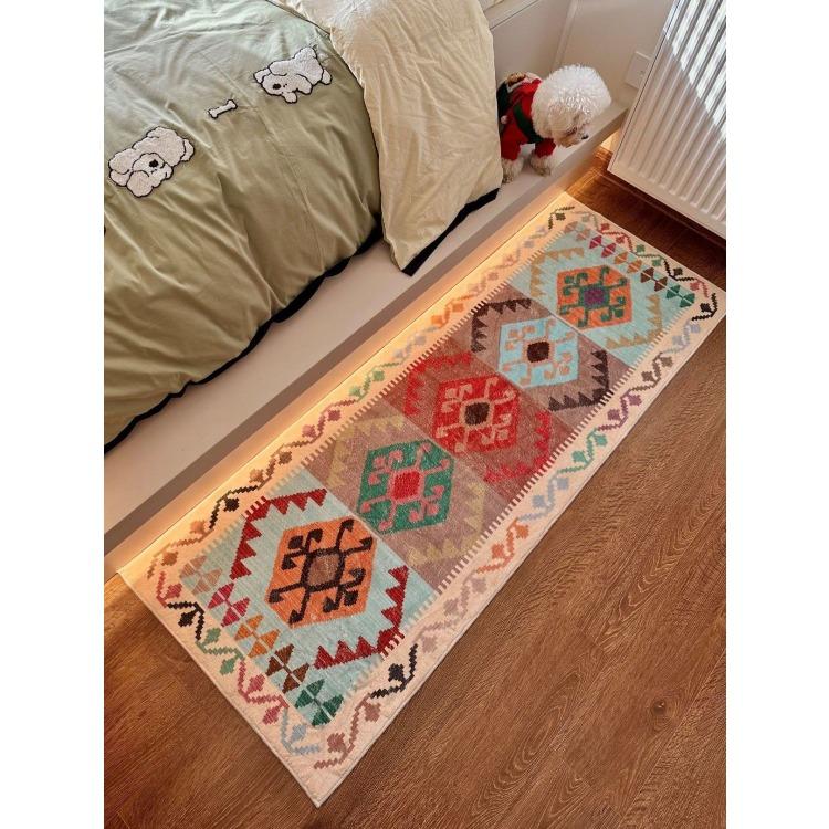 Teppich Wohnzimmer Ethno-Stil Sofa Retro Amerikanisch Persisch Schlafzimmer Bettseite Teppich Flur