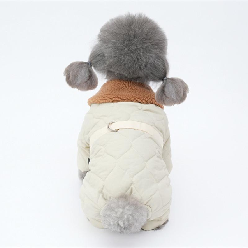 Thick and Warm Four Leg Dog Jumpsuit Puppy Small Dog Clothes Coat Jacket Yorkshire Pomeranian Poodle Bichon Pet Clothing Rompers