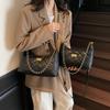 Retro Diamond Small Fragrant Chain Tote Bag Women'S Commuter Versatile Underarm Bag Shoulder Bucket Bag