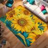 Van Gogh Sunflower Printed Pattern Carpet Living Room Decoration Home Decoration Carpet Colorful Flower Art Printing Rug