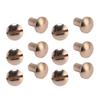 20 Sets Book Binding Screws Curved Chicago Screws Assorted Kit for DIY Leather Craft Belt Bag Shoes Purse 8 X 5mm 8 X
