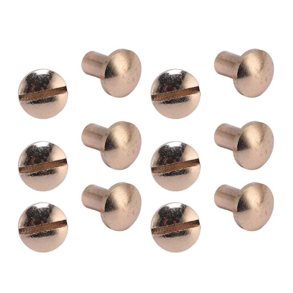 20 Sets Book Binding Screws Curved Chicago Screws Assorted Kit for DIY Leather Craft Belt Bag Shoes Purse 8 X 5mm 8 X