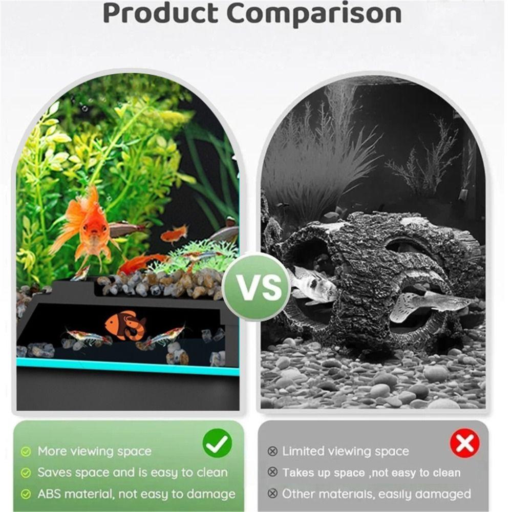 Tunnel Structure Small Fish Shrimp Concealed Room Hideouts  Suitable for 20-60cm Wide Aquarium