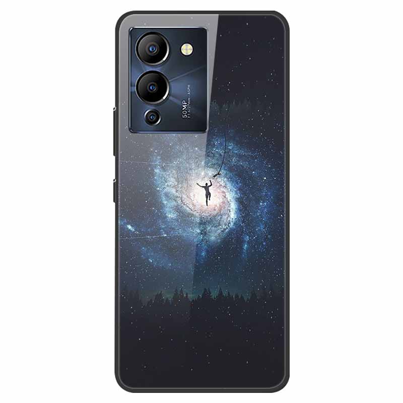 For Infinix Note 12 G96 Case X670 Marble Tempered Glass Hard Back Cover for Infinix Note12 Helio G96 Phone Cases 6.7'' Fundas