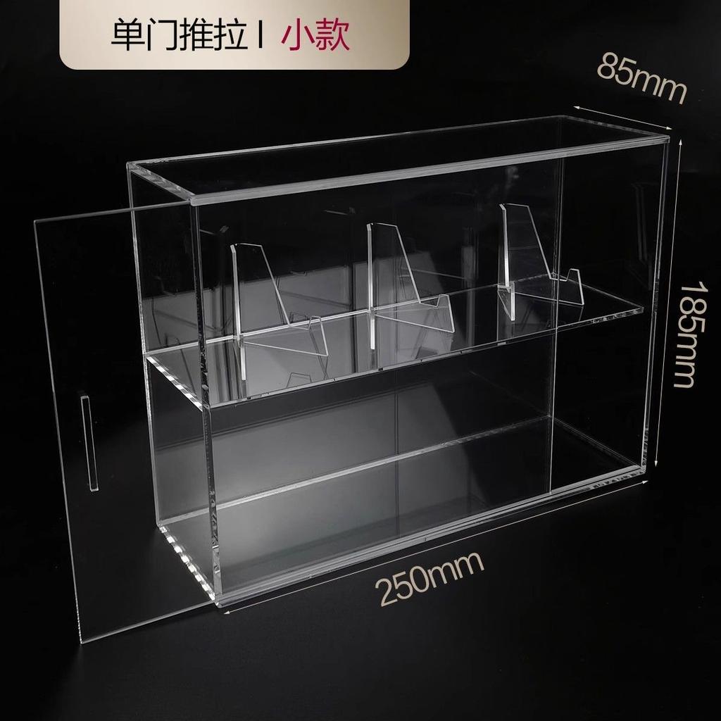 Acrylic Display Case,Display Cabinet for Mini Figures,Clear Desktop Storage Box Cabinet Organizer for Toys,Collections and Stone