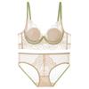 French Underwear Women's Summer Pure Desire Rabbit Ears Cup Lace Underwear Big Chest Small Large Size Sexy Bra Cover