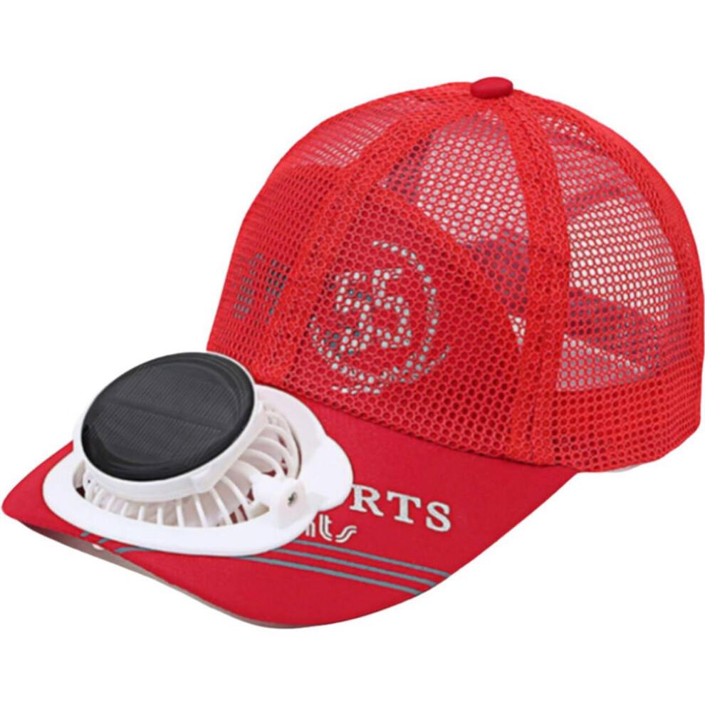 Summer Solar Charging Fan Cap Outdoor Sports Mesh Baseball Cap (8-16 Hours)