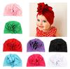 Newborn Baby Toddler Cotton Hat Baby Girl Knotted Hat Cute Donut Soft Turban Flower Head Cap