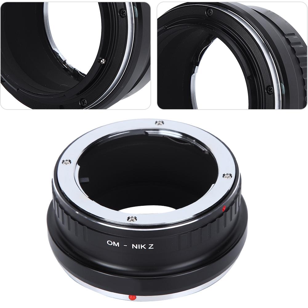 Fikaz OM‑NIK Pierścień adaptera obiektywu dla obiektywu z mocowaniem Olympus OM dla aparatu z mocowaniem Nikon Z
