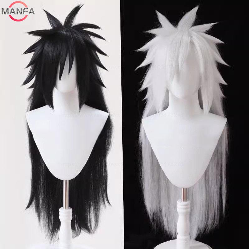 Uchiha Madara Cosplay Wigs Long   Heat Resistant Synthetic Hair Game Anime Wigs + Wig Cap