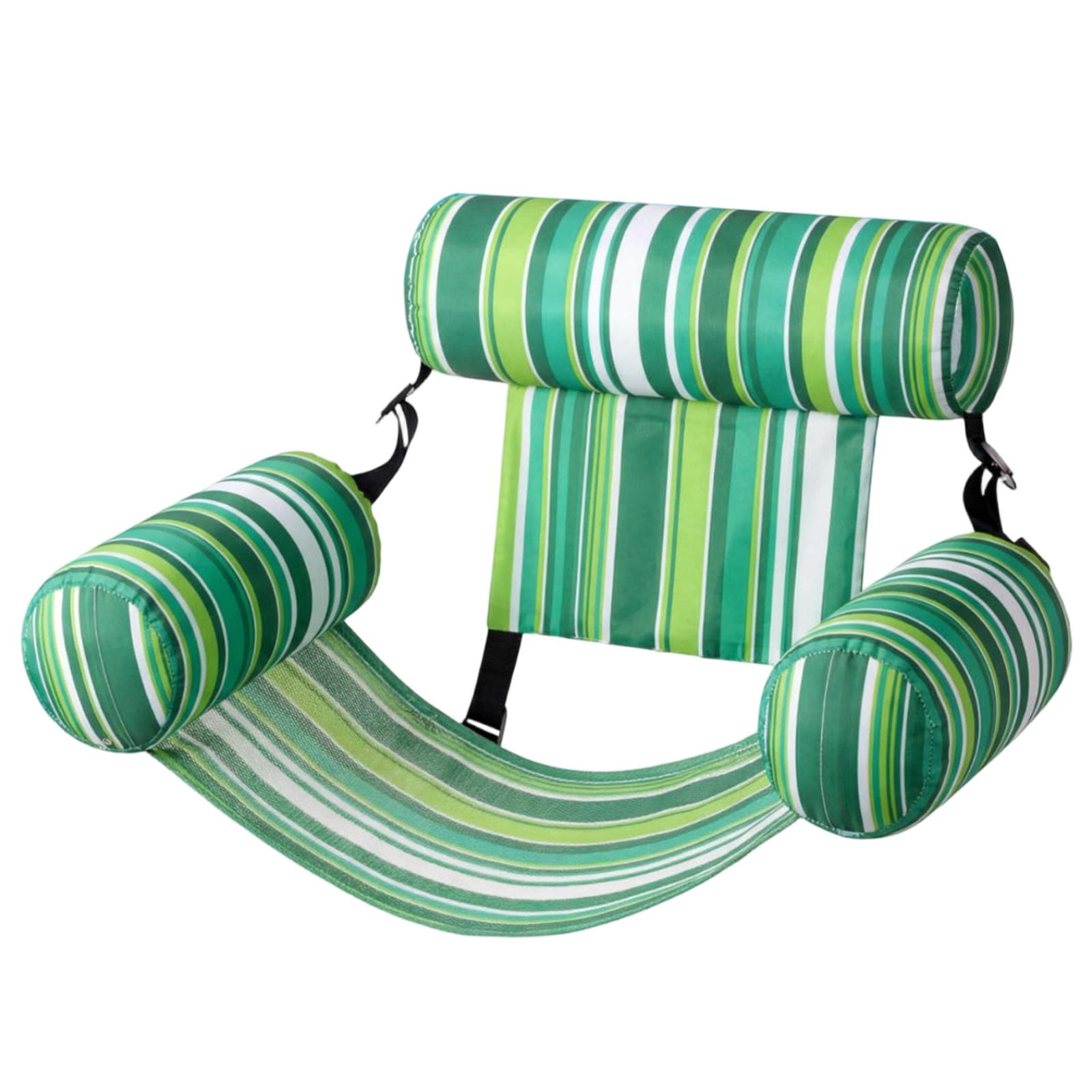 

Inflatable Floating Lounge Chair for Adults Pool Float with Adjustable Backrest and Armrests Durable Mesh Seat for Relaxation and Water Recreation One Size