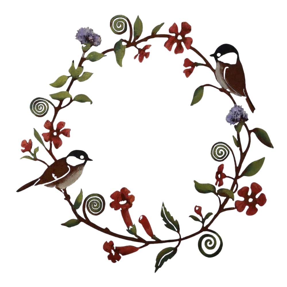 

ideamall Door Wreath, Entryway Object, Wall Decoration, Outdoor, Flower and Bird Wall Hanging