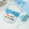 Pet Birthday Hat And Bib Adjustable Party Hat with Embroidered Bib Cute Cats Bandana Scarf Outfit for Girls Boys Kittens Dogs Parties