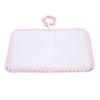 My First Photo Album with Safe Mirror Hanging Ring Roseate Bear Pattern Soft Photo Cloth Book Holds 17 4x6 Inch Pictures