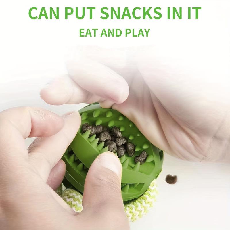 Interactive Dog Teething Toy: Tug-of-War Rope with Bite Ball and Night Light, for Indoor or Outdoor Play