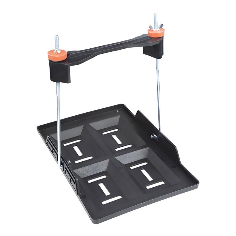 Car Battery Mounting Tray Bracket Kit with Molded Battery Tray Metal Hold Down Rods for Marine Install Support