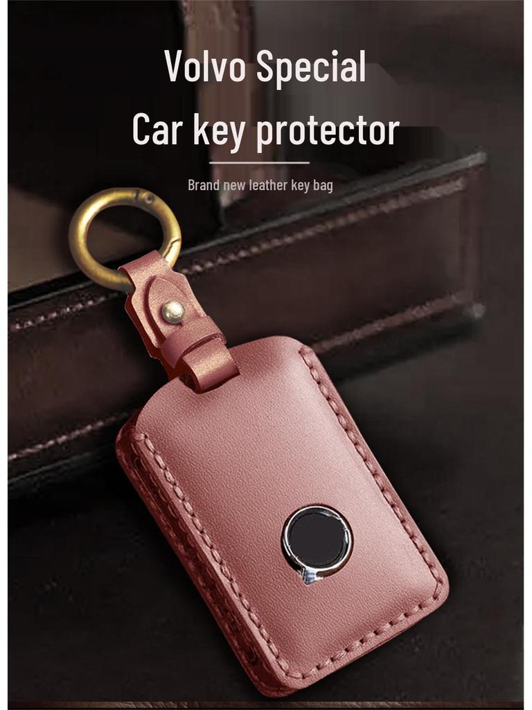 Husă de piele pentru cheie pentru Volvo XC60, XC40, V90, S60, S90, XC90