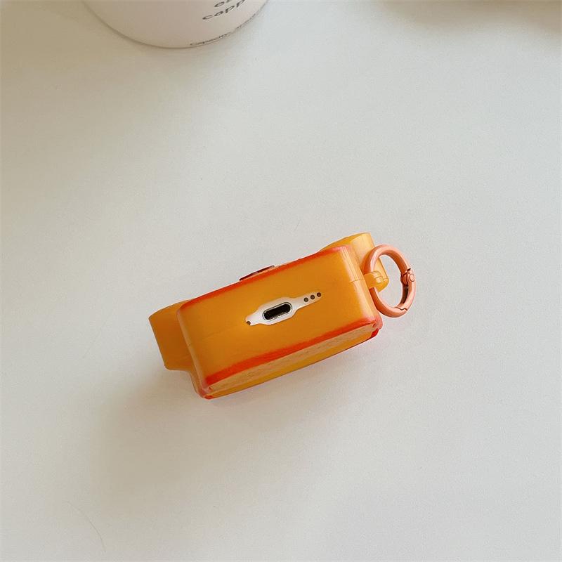 Toast pudding dog for apple AirPods4 bluetooth wireless headset cover 1/2/3 generation pro2 silicone creative