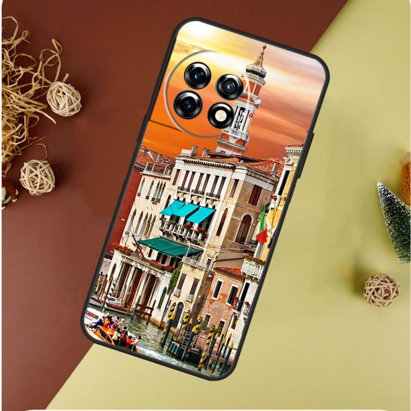 Travel italy Street Venice For OnePlus 13 12 11 12R 13R 9 10 Pro 8T 9RT 10T 10R Nord 4 CE 2 3 Lite N20 N30 Phone Case