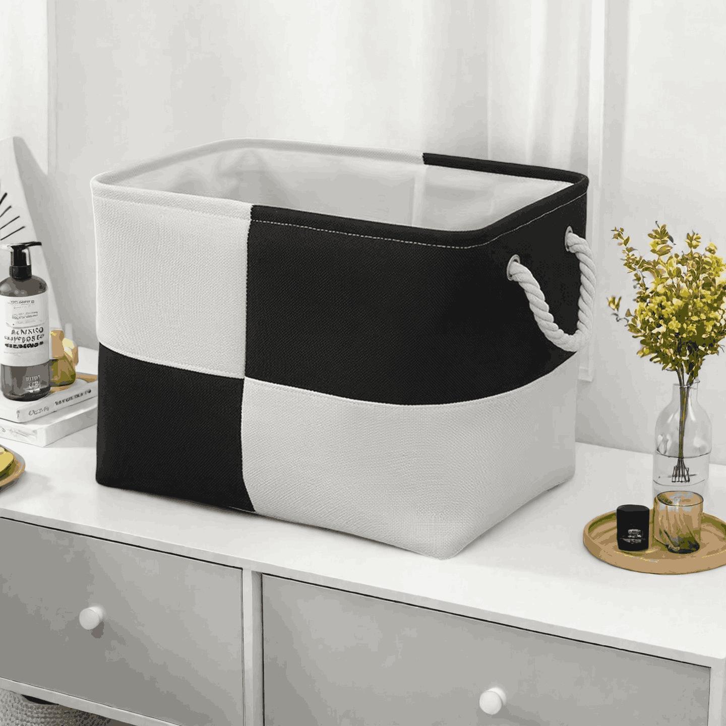1 шт Большая корзина для хранения - Незаменима для стирки сортировки мелочей хранения нижнего белья и носков хранения игрушек организации дома чёрный 1740₽