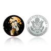 Japanese anime commemorative coin gift box set, cat gold and silver coins, fan collection
