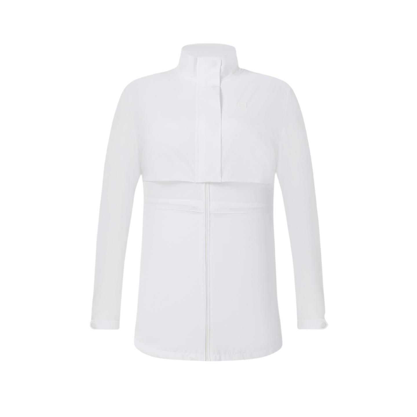 

New FILA Trench Coats Women s Jade White A11W425706FWT L