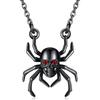 Halloween Spider Pendant Necklace Gothic Fashion Jewelry Gift for Women