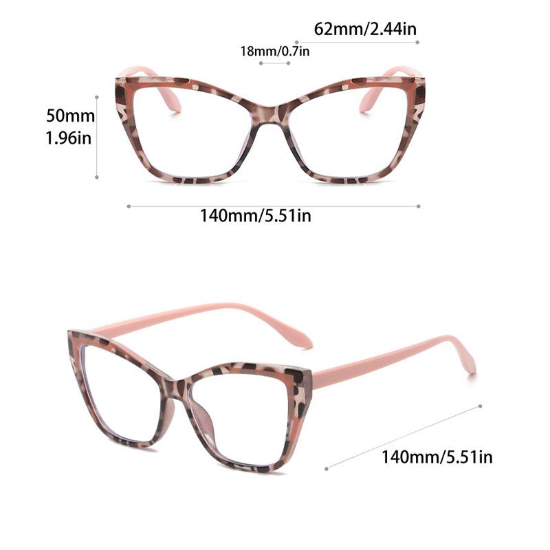 Ladies Vintage Anti Blue Light Cat Eye Pink Glasses Women For Men Luxury Brand Designer Trendy Myopia Prescription Optical Frame