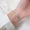 925 Sterling Silver Irregular Open Cuff Bracelet For Women Men High Polish Bangle Jewelry Adjustable