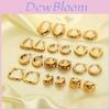 Geometric Gold Stainless Steel Earrings For Women Fashion Jewelry Gift For Ladies