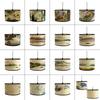 Chinese Retro Style Handmade Bamboo Lamp Shade  Flower Print Lampshade Home Decor Chandelier E27 Lampshade Crafts