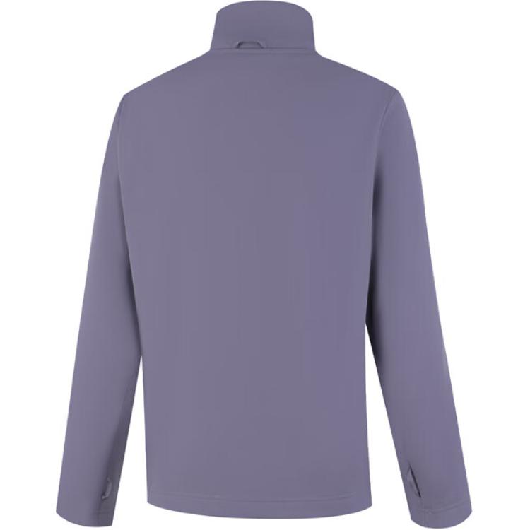 LiNing Solid Color Zipper Hooded Comfortable Breathable Multi-Functional Jacket Women Jackets Dark-Gray Purple AWBU050-2