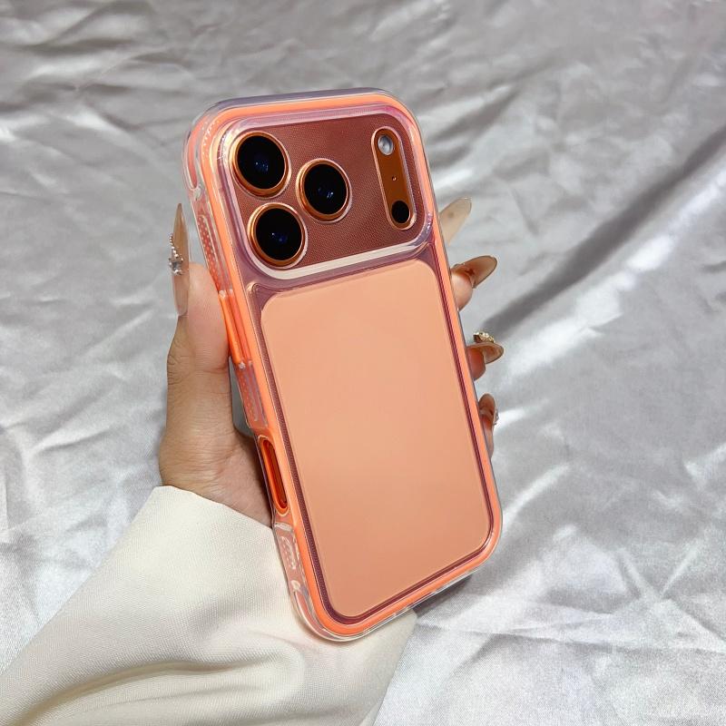Shockproof Border Candy Color Clear Case for iPhone 17 Air 16 15 14 13 12 11 Pro Max Plus 17Pro Luxury Soft 2 in 1 Bumper Cover