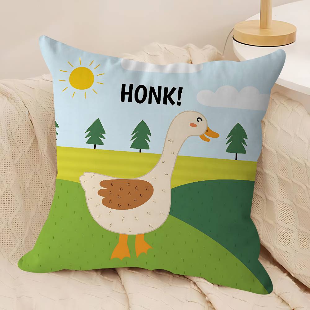 H-Honk Honk Pillow Gift Home Office Decoration Bedroom Sofa Car Cushion Cover Case 45x45