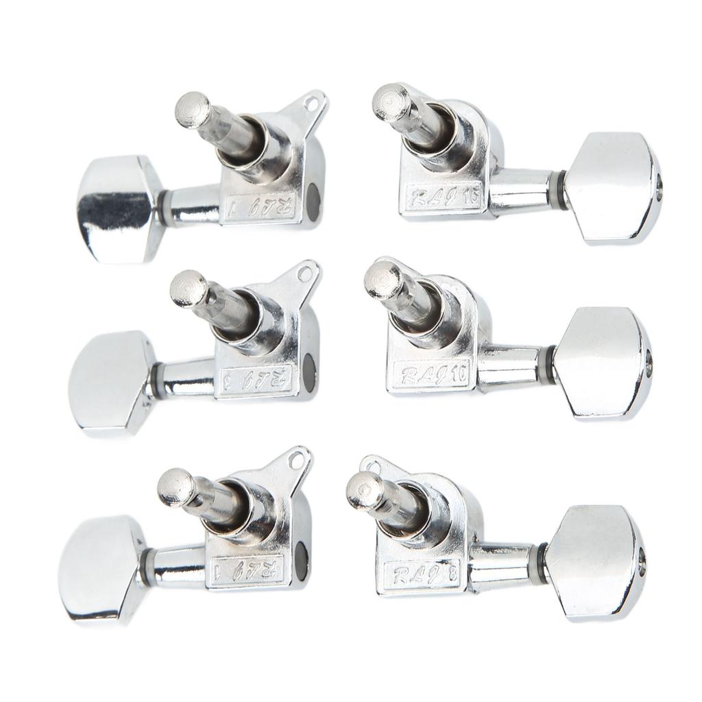 Small     Enclosed Locking Tuners 3L 3R Metal String Tuning Pegs Guitar Accessories