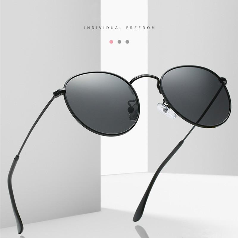 

Популярные круглые металлические ретро винтажные солнцезащитные очки для плавания, мужские и женские модные солнцезащитные очки для фотосъемки хорошего качества UV400