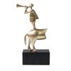 Trumpet Player Statue Modern Minimalist Music Figure Ornament Creative Crafted Metal Figurine