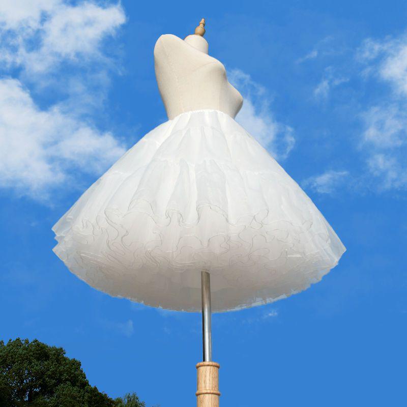 Petticoat Lolita Four-Layer Boneless Organza Puffy Cloud Underskirt