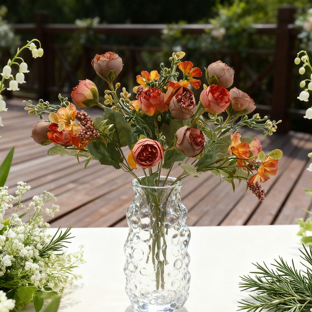 Seide Künstliche Blumen Rose Pfingstrose Kranz Hohe Qualität Hochzeit Valentinstag Brautstrauß Haus Zimmer Tisch Garten DIY Geschenk Dekora