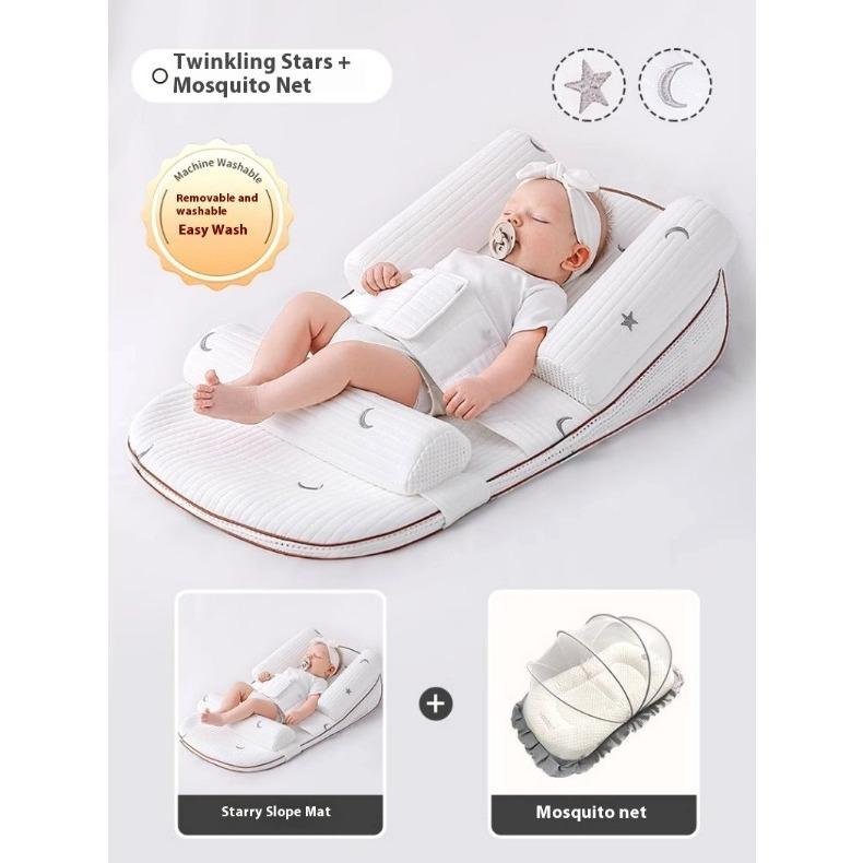 

Противосрыгивающая наклонная подушка для кроватки, для кормления новорожденных, успокаивающая подушка-наклон для ребенка, подушка для кормления лежа 80x45x3cm