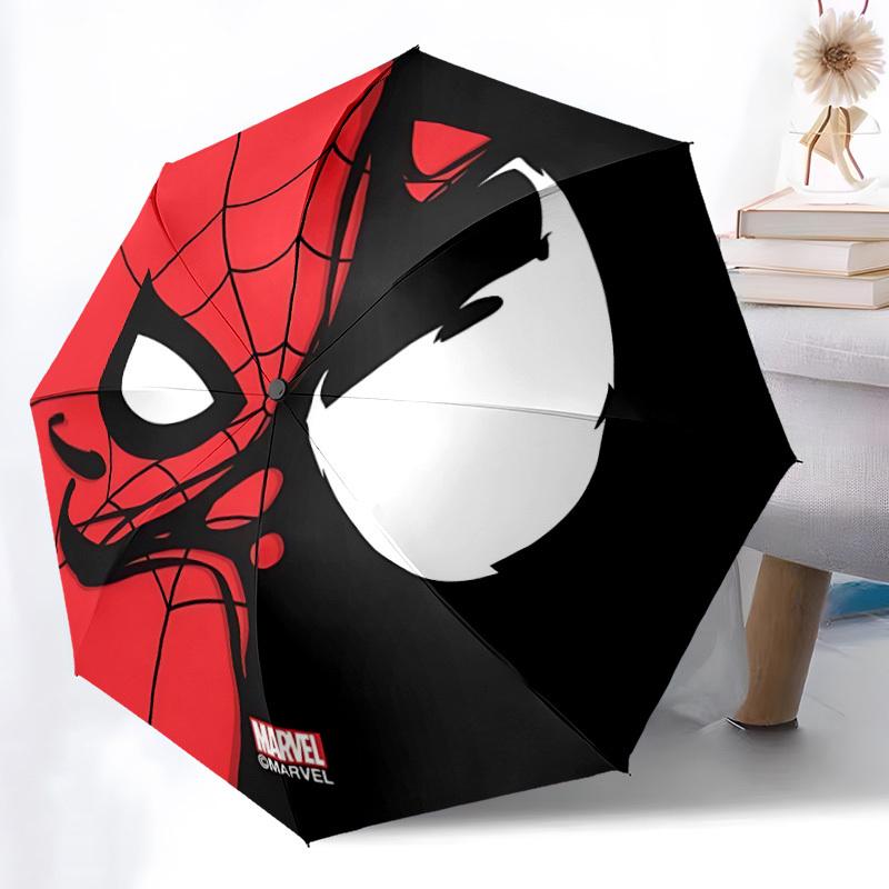 1pz Ombrello Automatico Spider-Man Design a 8 Stecche Compatto con Ingranaggio per Viaggi all'Aperto, Regalo Perfetto per i Compleanni degli Amici yy250815090