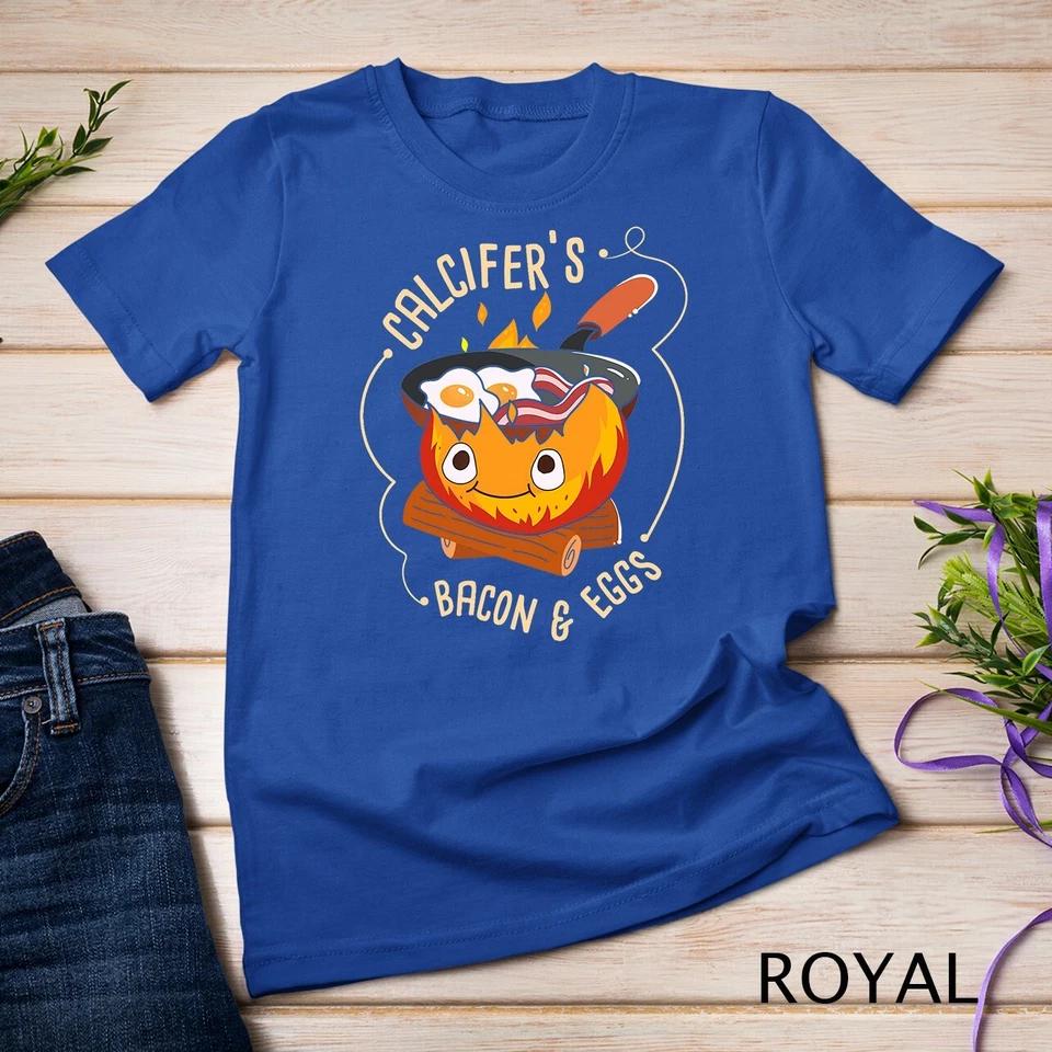 Calcifers Bacon And Egg I Camping Cooking I Bacon T-Shirt Unisex T-shirt 9 XL