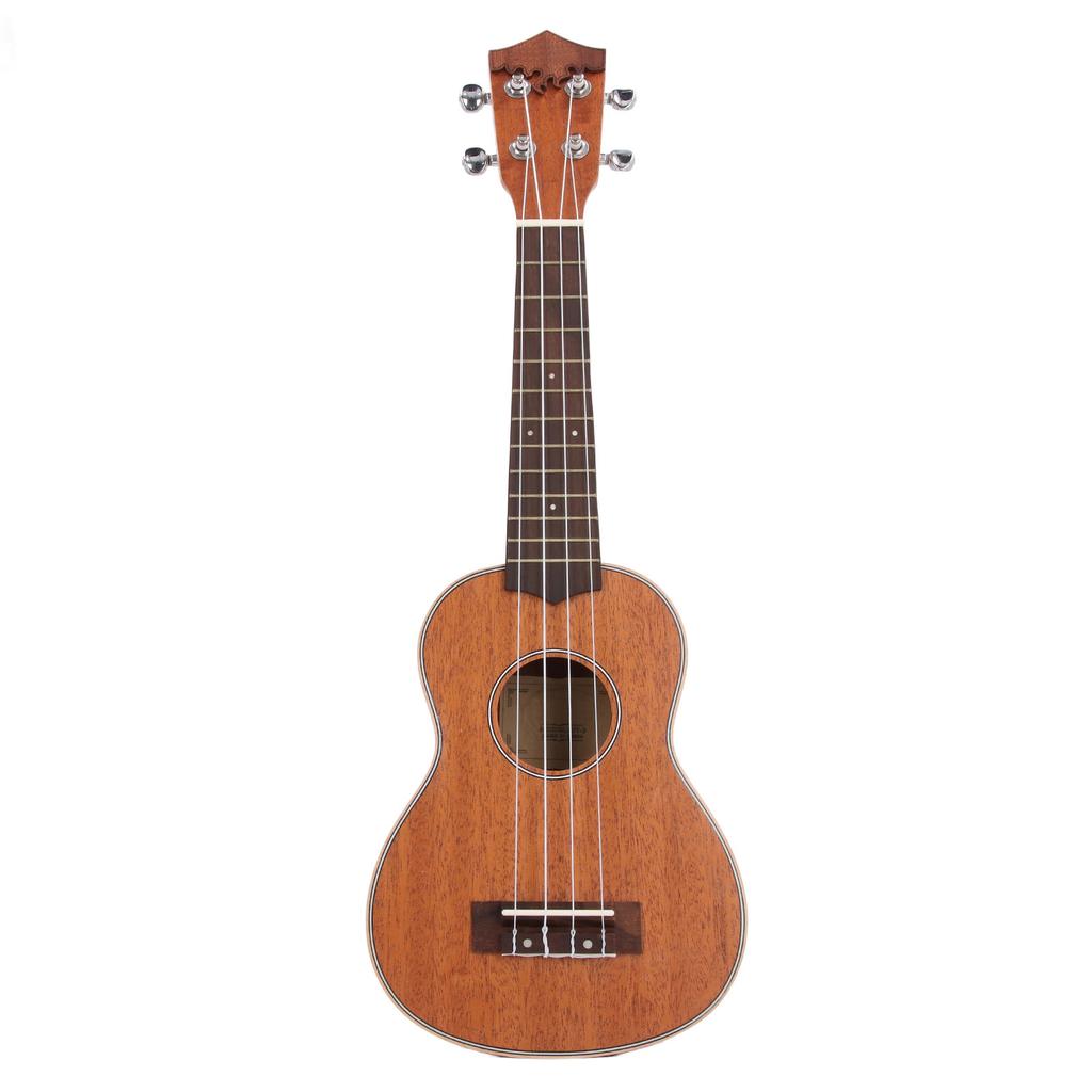 21in Ukulele Holz Tragbar 4 Saiten Mini Akustikgitarre für Anfänger Profis Saiteninstrument