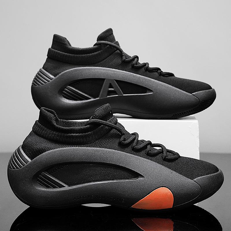 Mens Basketball Shoes 2025 Original luxury Casual Soft Sports Shoes Round Head Handsome Elastic Wide Feet Air Cushion Sneakers