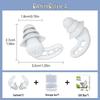 Houxin Silicone Noise-Canceling Earplugs for Sleep and Study - Portable and Silent Set