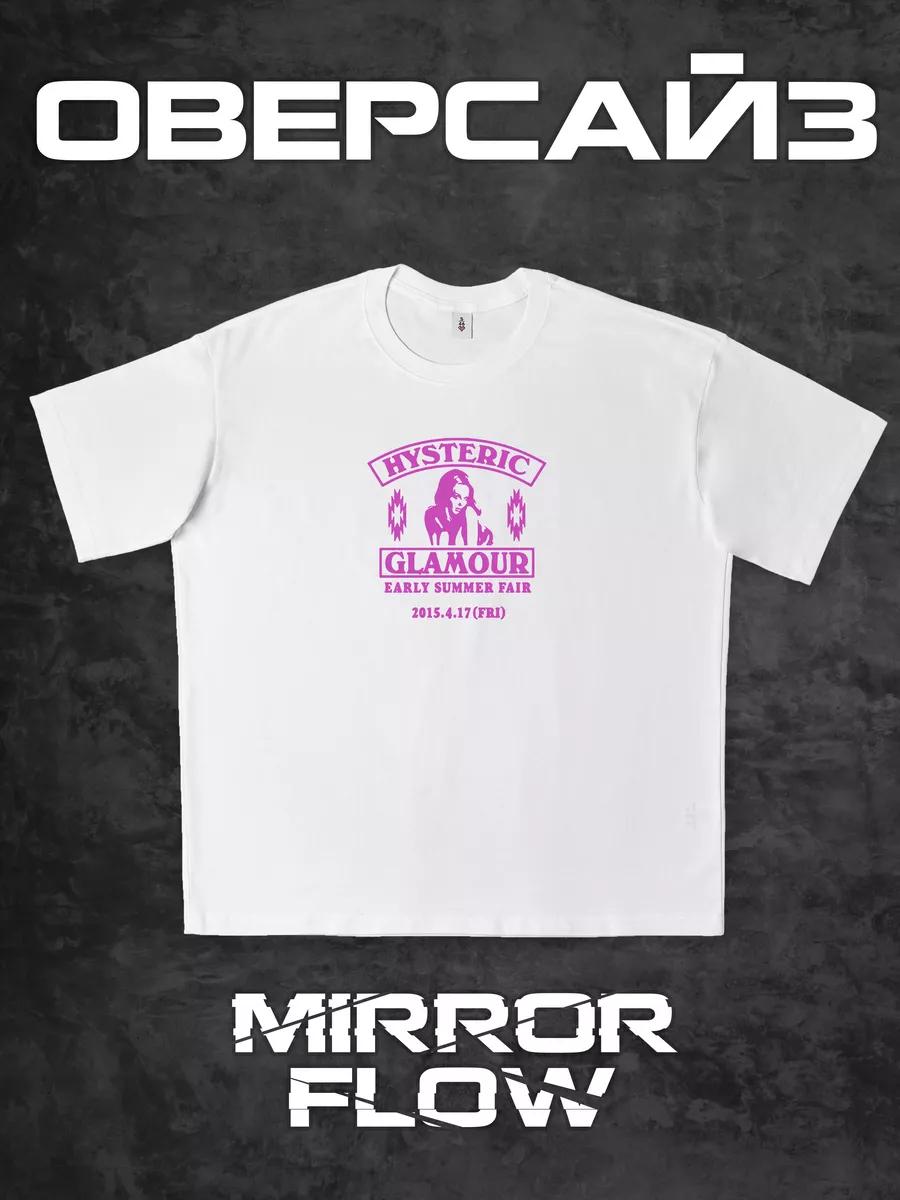 Oversized Y2K Hawkins print T-shirt S