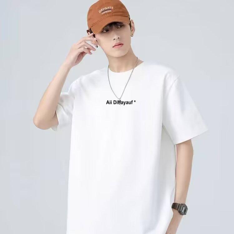 

Летняя мужская футболка с короткими рукавами, трендовая тонкая рубашка с круглым вырезом, мужская одежда на одежде 5XL белый