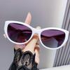 Women's Trendy Rhinestone Sunglasses with Elastic Temples and UV Protection - European & American Style for Kuaishou