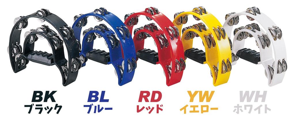 KC Tambourine Crescent Shape Black HMT-2003