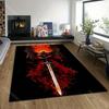 1PC Angel with sword, red cloak Print Carpet Rug for Living Room Bedroom Sofa Doormat Home Decor Non-slip Floor Mat
